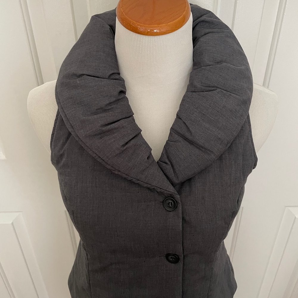 Gray/Blue Puffy Vest